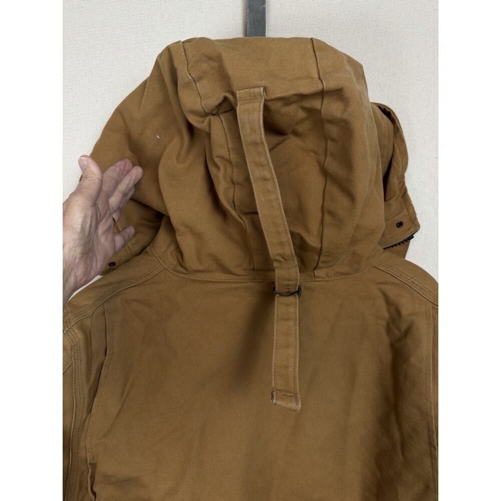 Vintage Carhartt Coat Jacket Brown Quilt Lined Hooded Men’s Size M Heavy Rugged - Picture 8 of 13